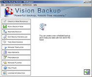 Vision Backup Server screenshot